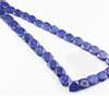 Beads, Lapis (natural), 8-10mm hand-cut faceted Rectangle  C grade, Mohs hardness 5-6. Sold per 13 Inches Strand Royal Blue color beads. Lapis lazuli is a deep blue with a touch of purple and flecks of iron pyrite. Lapis consists of Lapis (blue, calcite (white streaks) and silver flakes of pyrite. Deep blue color gemstones are of best kind. 
